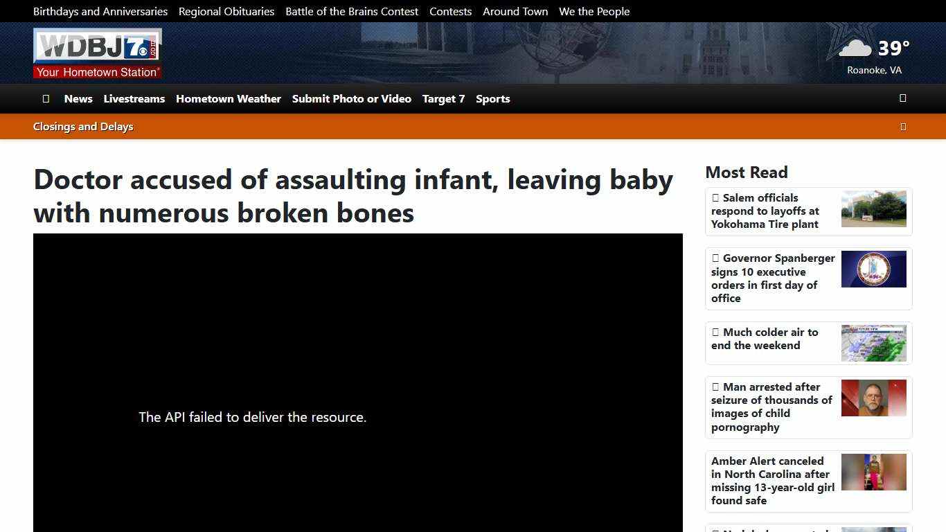 Doctor accused of assaulting infant, leaving baby with numerous broken bones